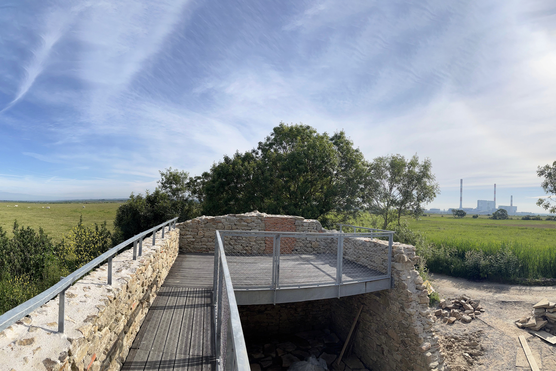 Vue panoramique du chemin des Carris depuis son belvédère 