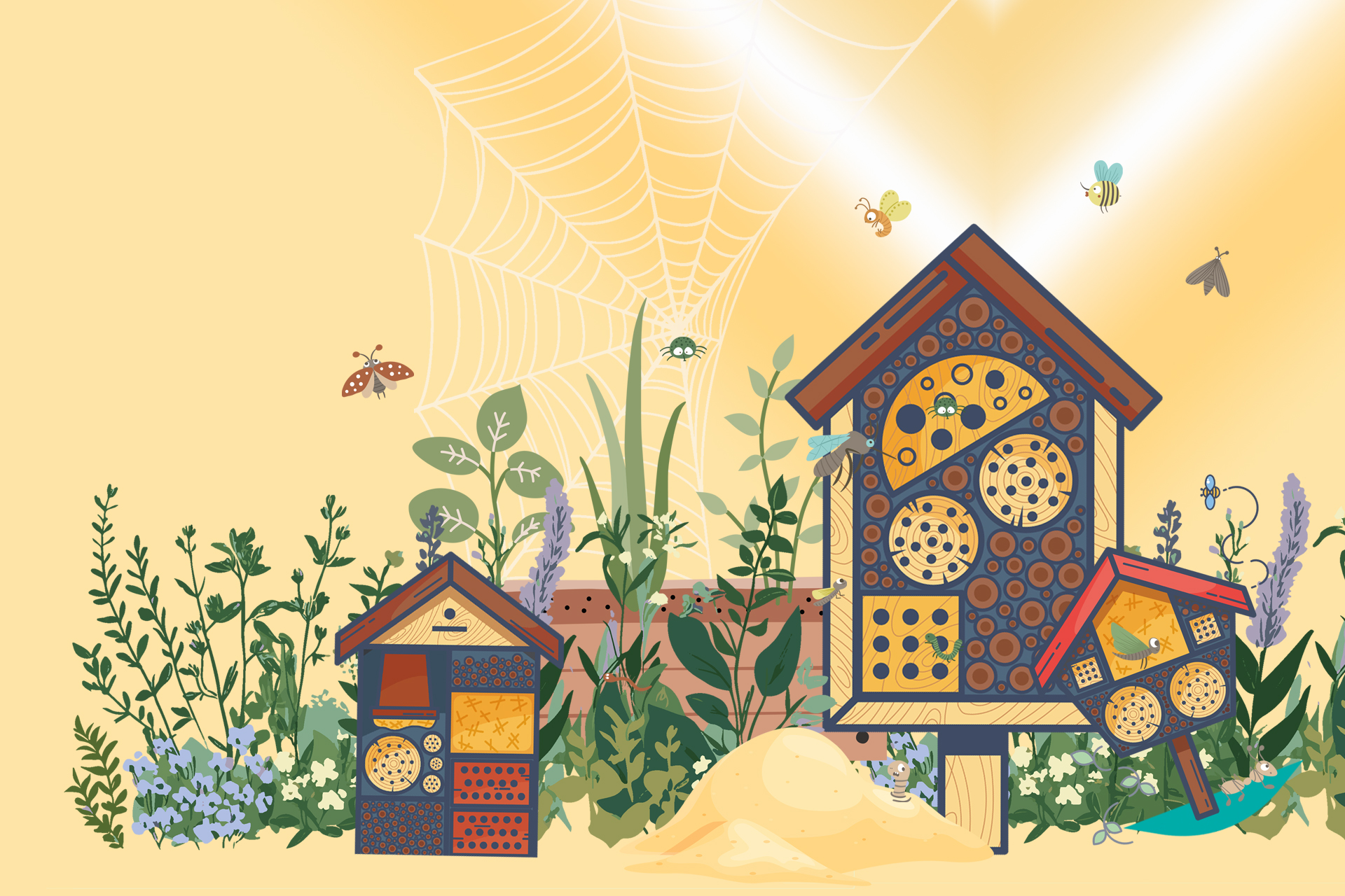 Fabrique un gîte à insectes