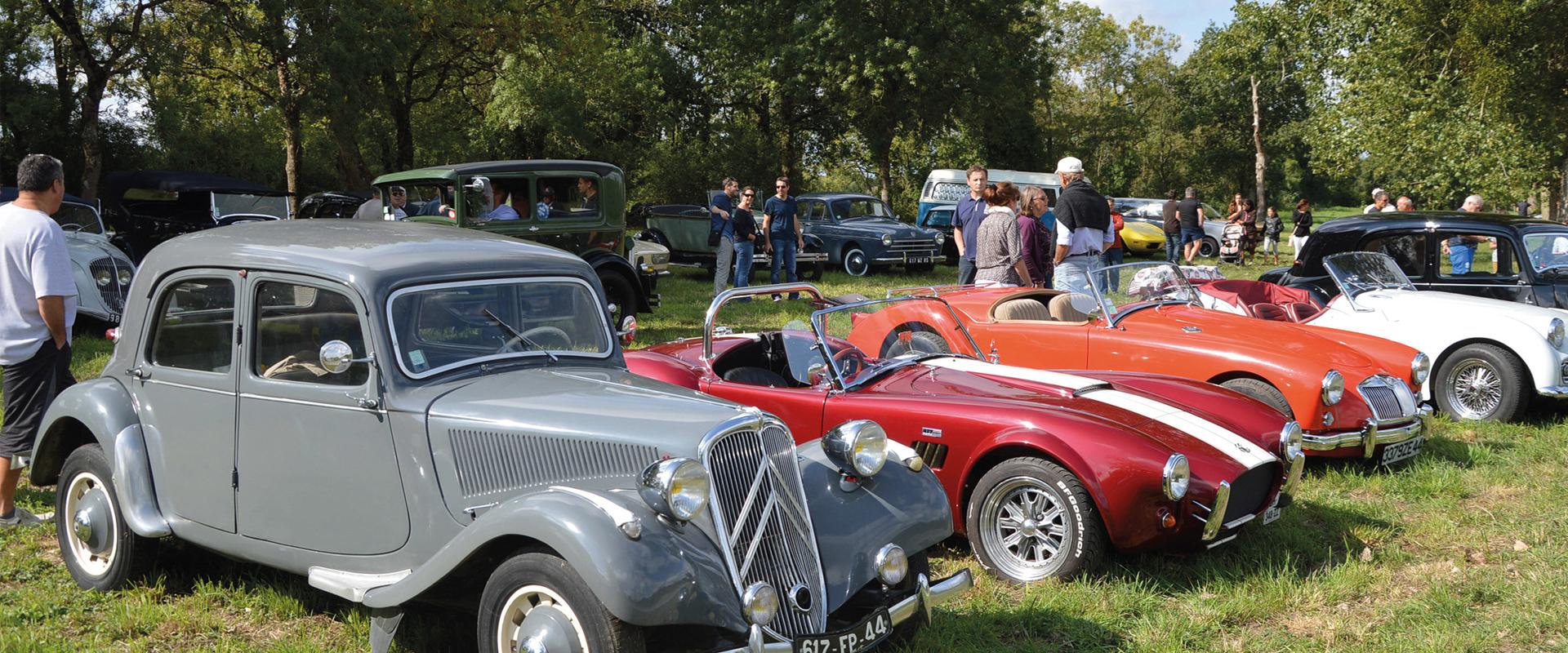 Rassemblement de vielles voitures