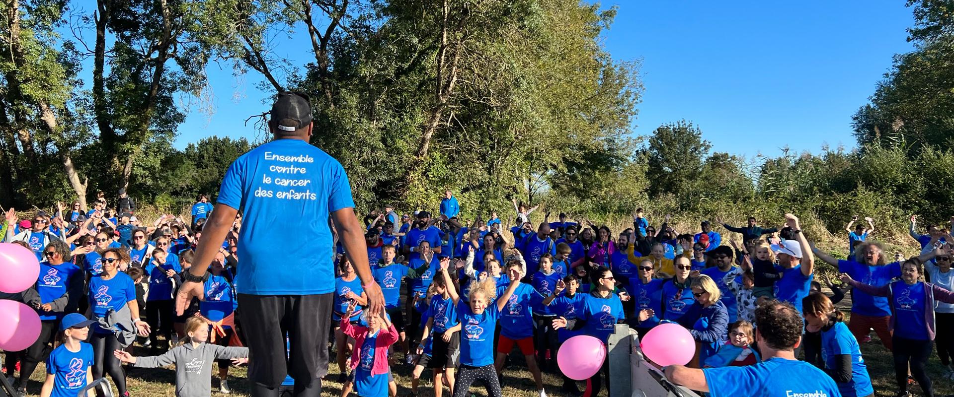 Entrainement course enfants sans cancer