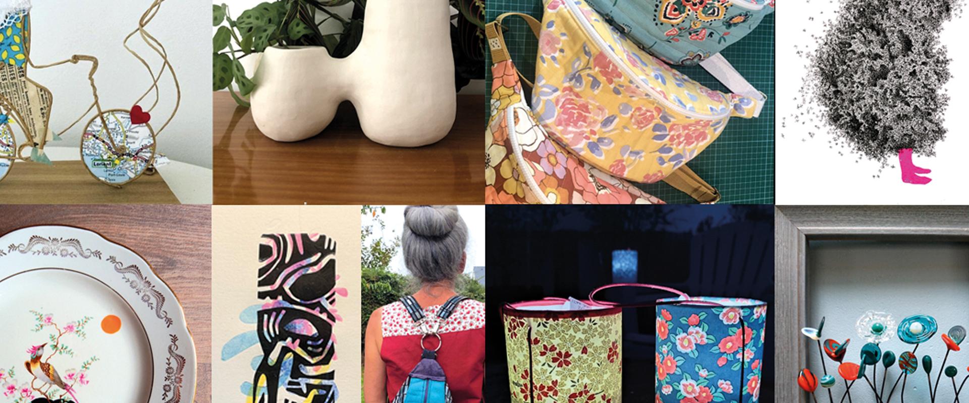 Mosaïque de créations artisanales